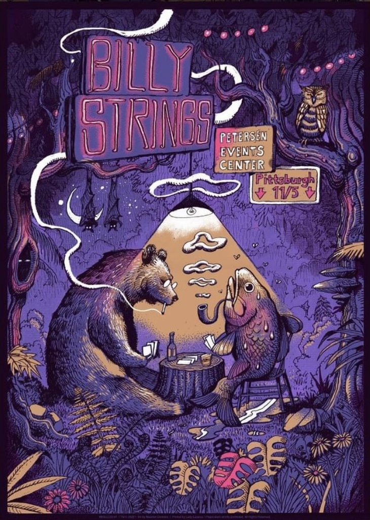 Poster de Billy Strings | 2022.11.05 — Petersen Event Center - Pittsburgh, PA