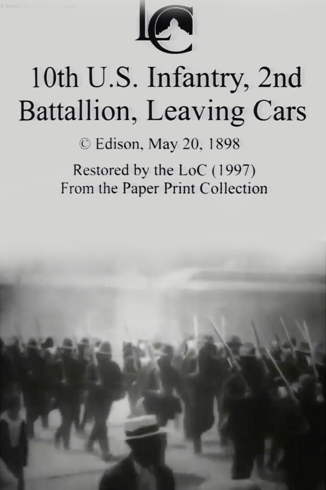 Poster de 10th U.S. Infantry, 2nd Battalion Leaving Cars