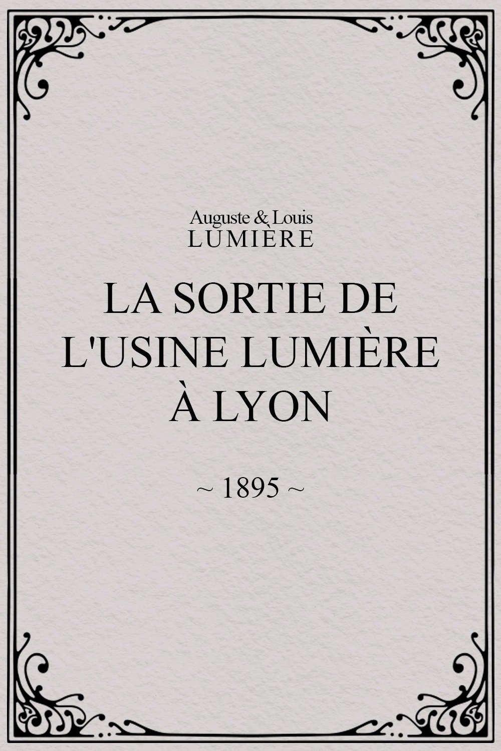 Poster de A Saída dos Operários da Fábrica Lumière