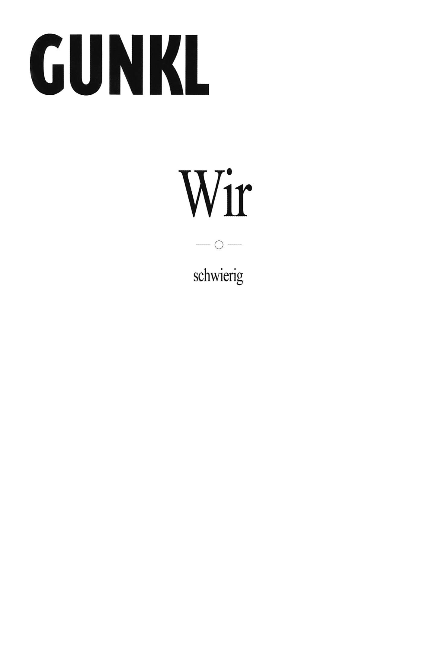 Affiche du film Gunkl - Wir-schwierig