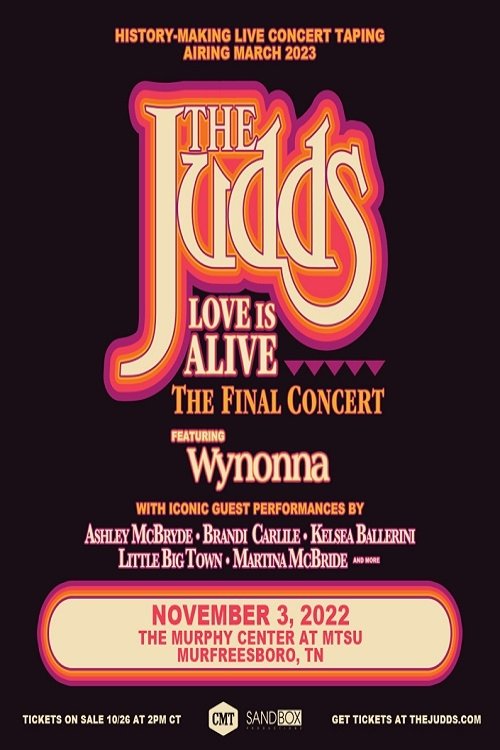 Affiche du film The Judds: Love Is Alive - The Final Concert