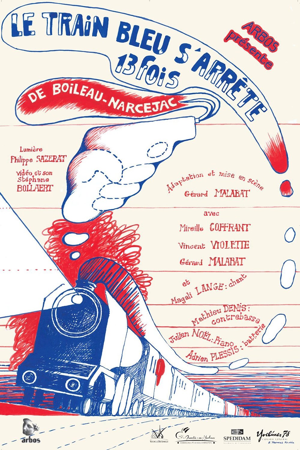 Poster de Le Train Bleu s'arrête 13 fois