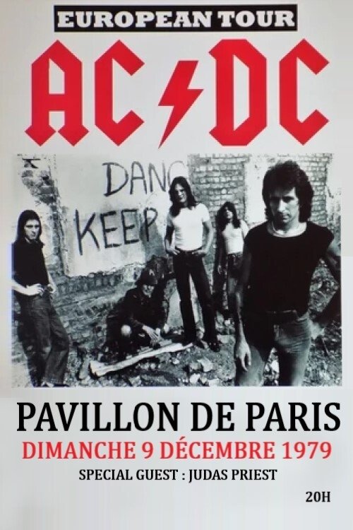 Poster de AC/DC - At the Pavillon in Paris 1979