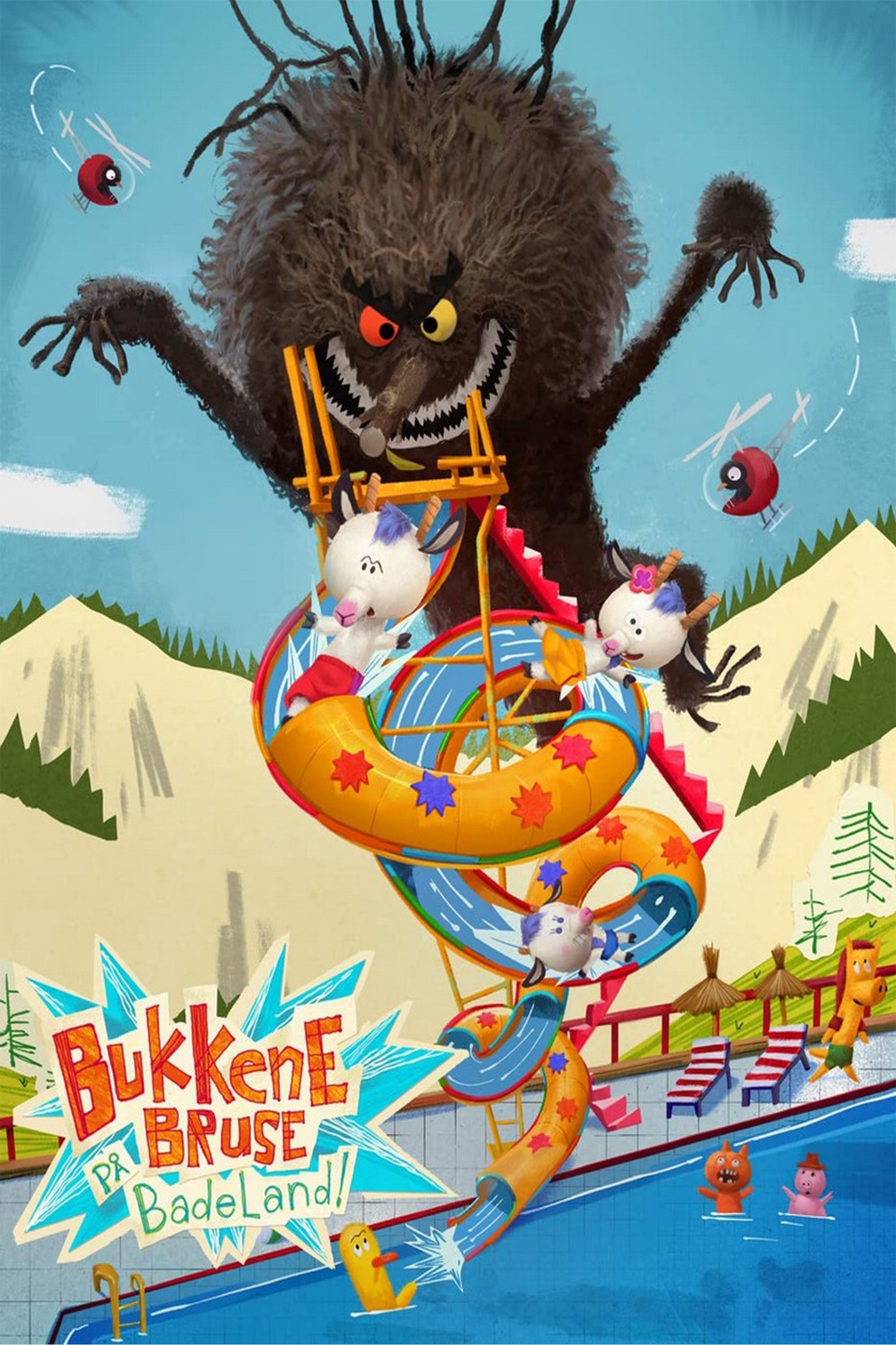 Poster de Bukkene Bruse på badeland