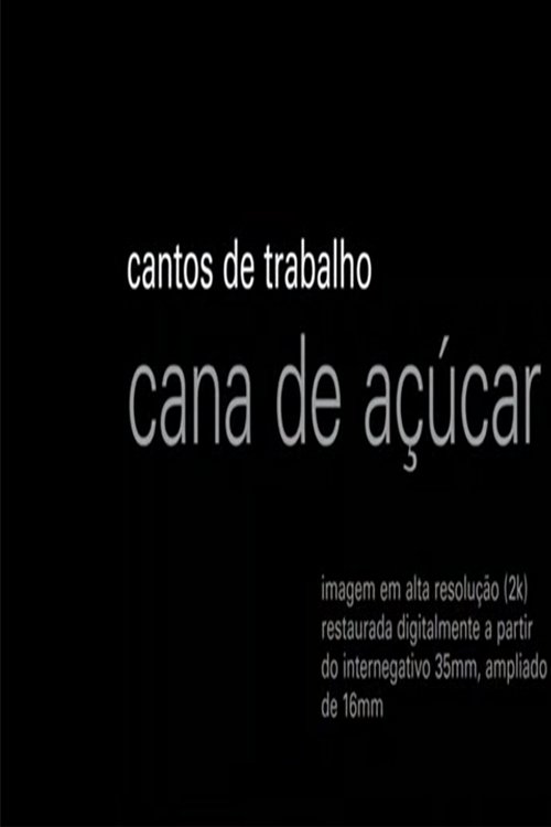 Poster de Cantos de Trabalho - Cana de Açúcar