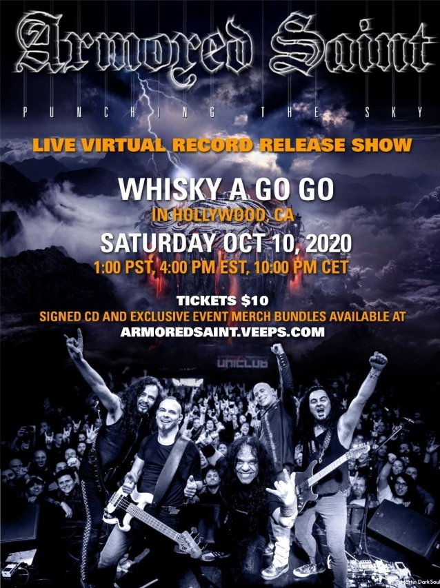 Poster de Armored Saint: Punching The Sky Record Release show