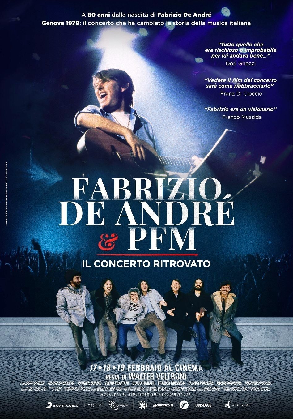 Poster de Faber in Sardegna & L'ultimo concerto di Fabrizio De André