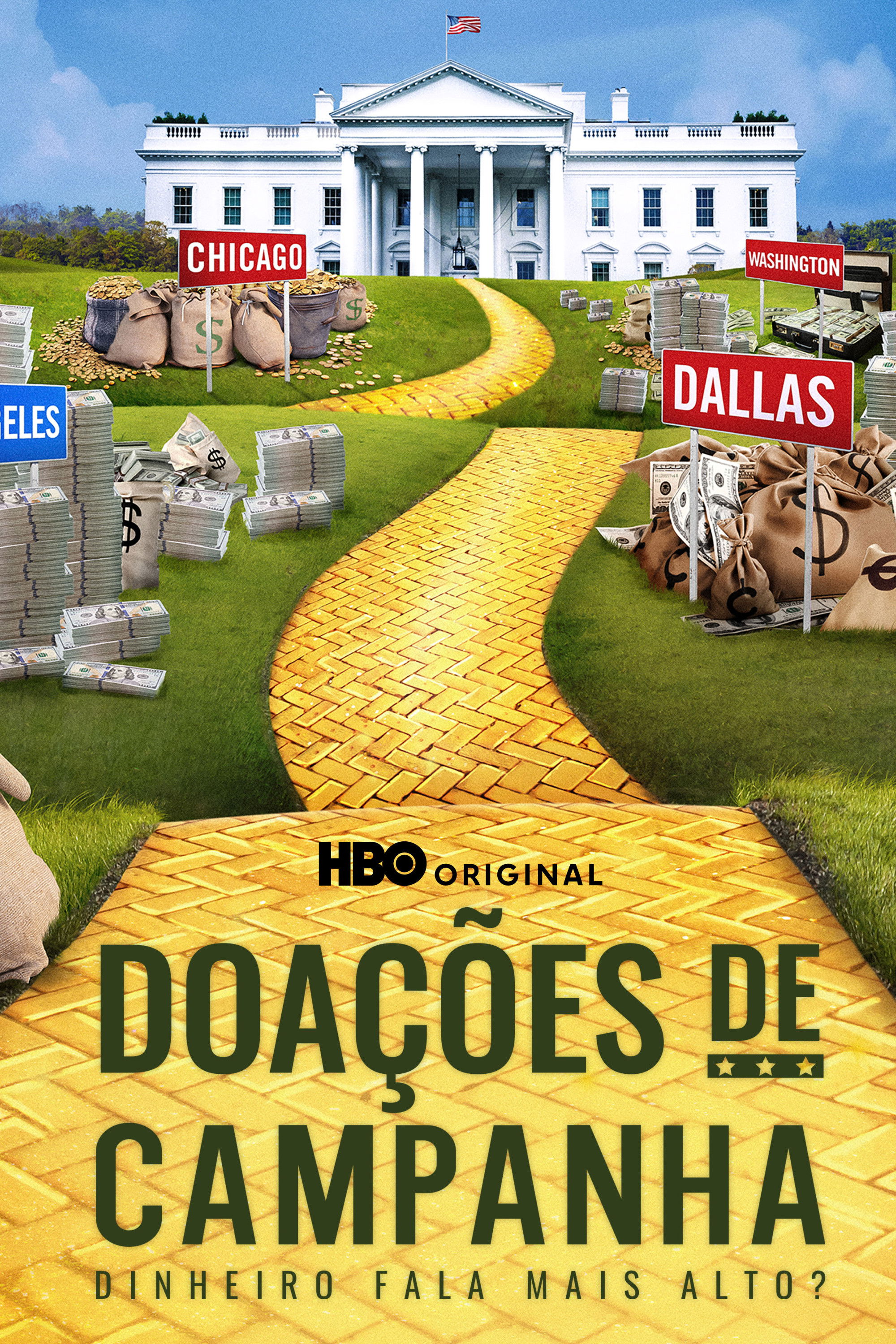 Poster de Doações de Campanha - O Dinheiro Fala Mais Alto?