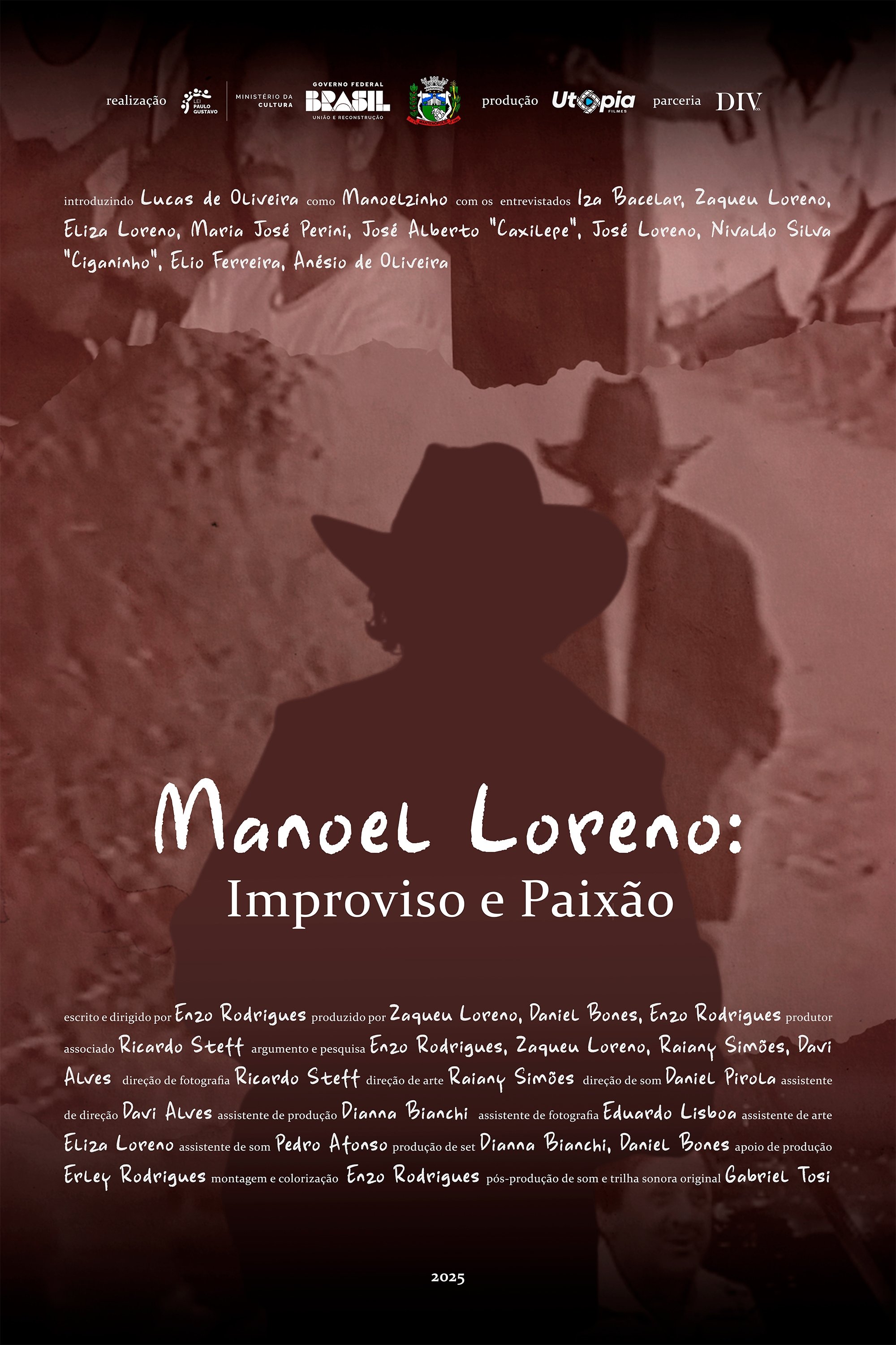 Poster de Manoel Loreno: Improviso e Paixão