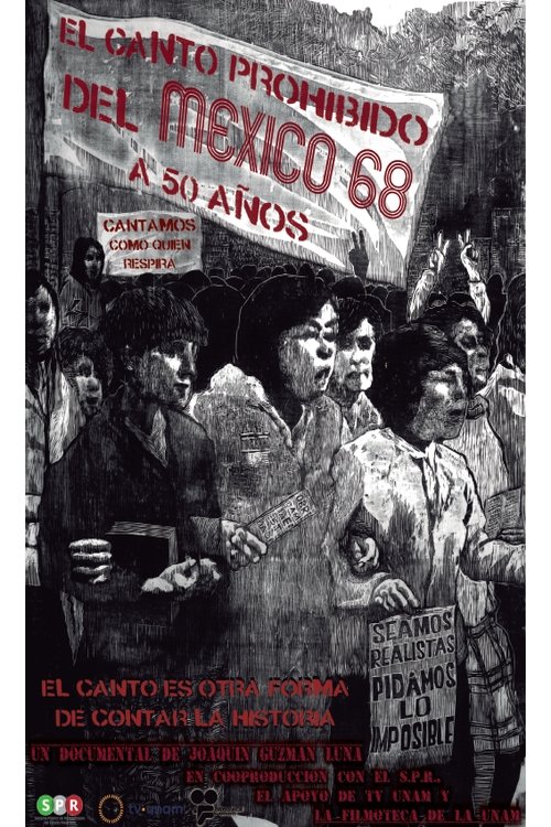 Poster de El canto prohibido del México 68…a 50 años