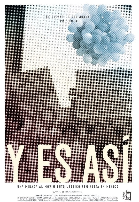 Poster de Y es así. Una mirada al movimiento lésbico feminista en México