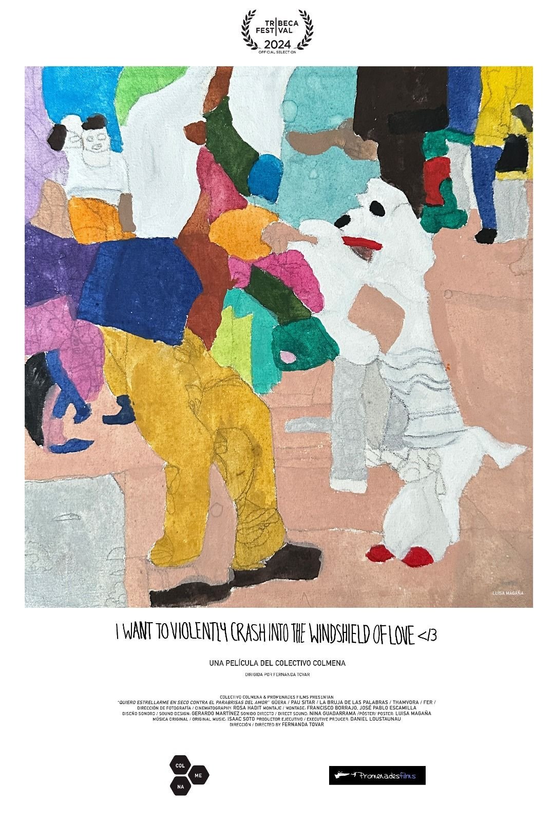 Poster de Quiero estrellarme en seco contra el parabrisas del amor