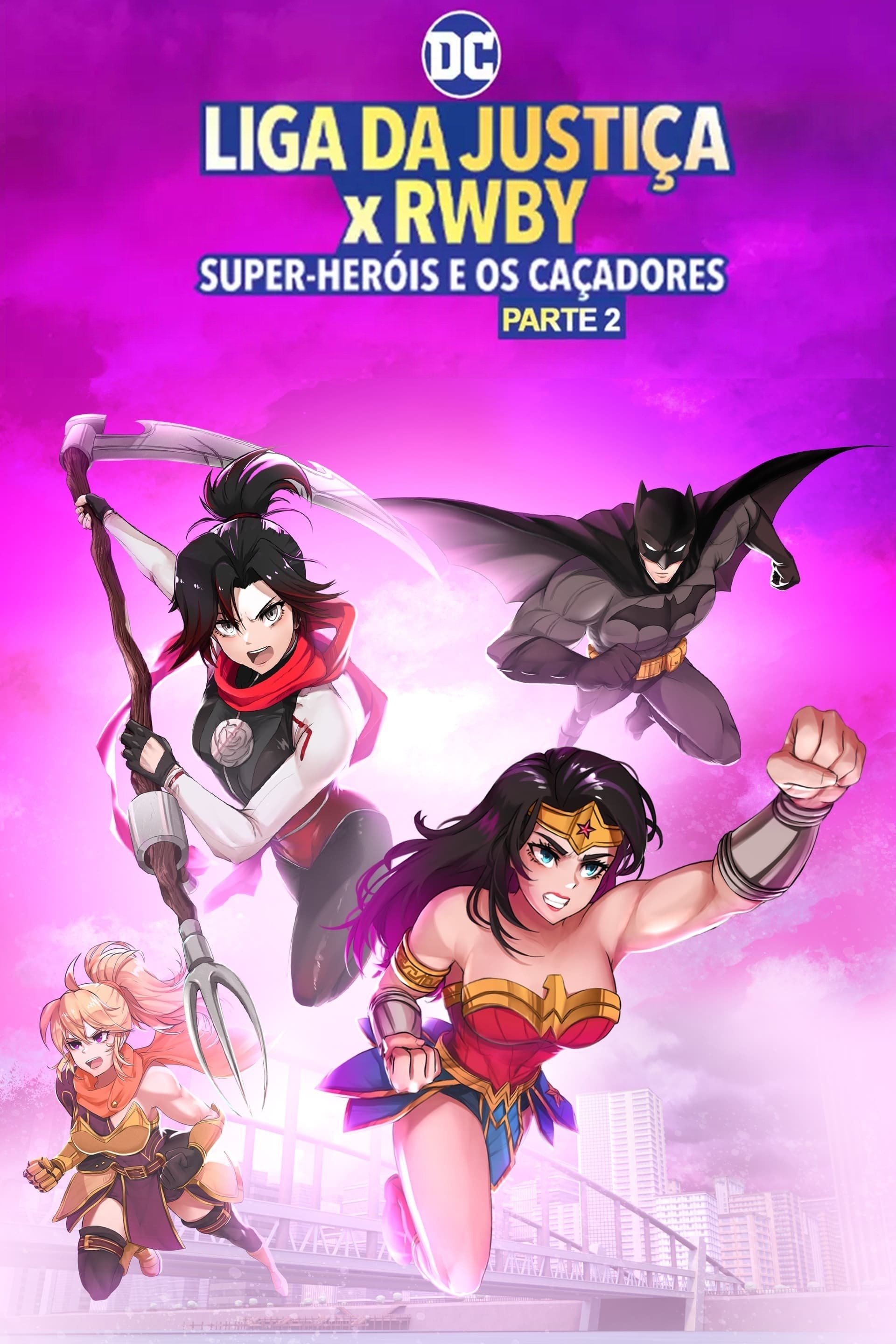 Poster de Liga da Justiça x RWBY: Super-Heróis e Caçadores - Parte 2