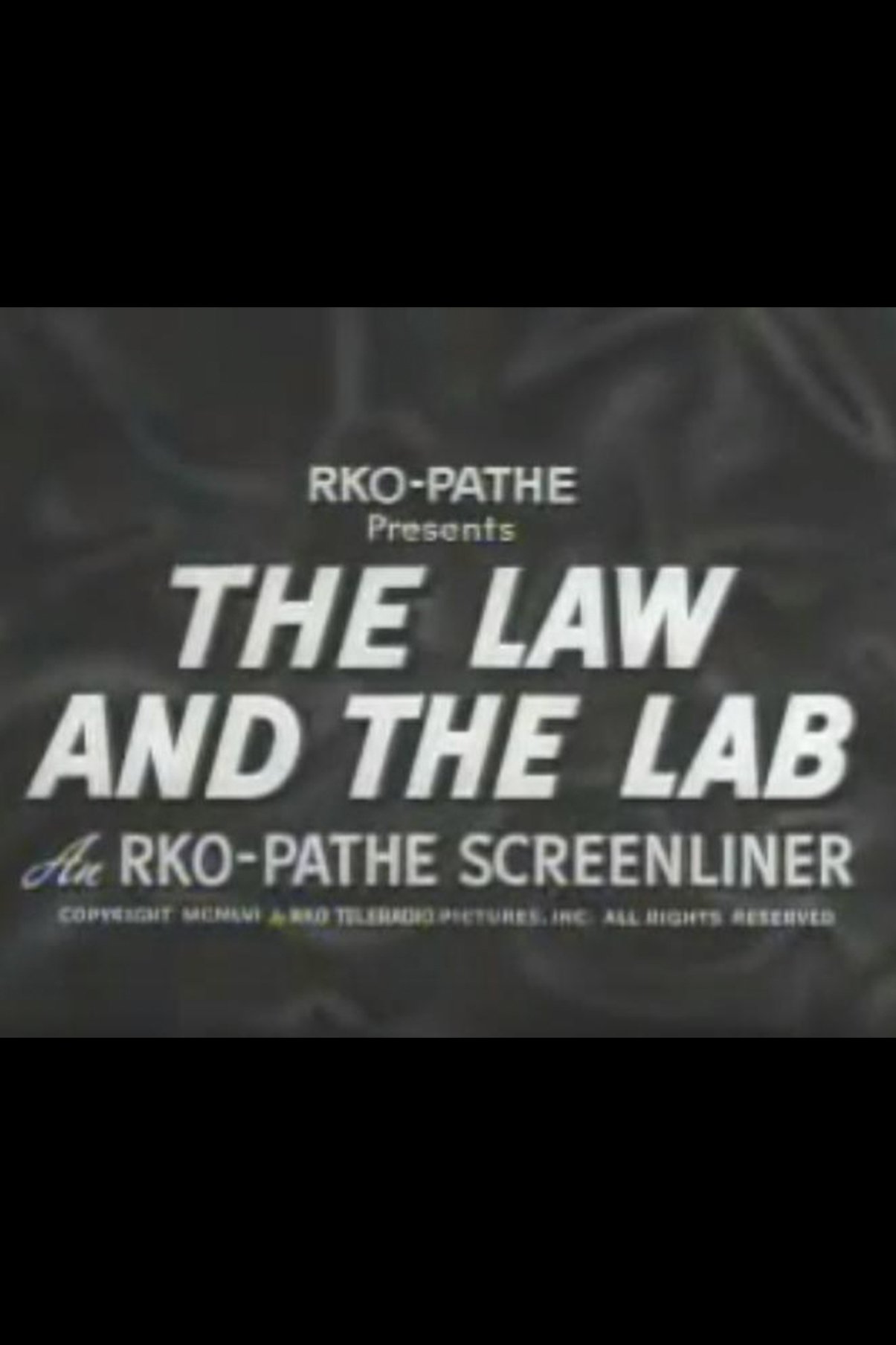 Poster de The Law and the Lab