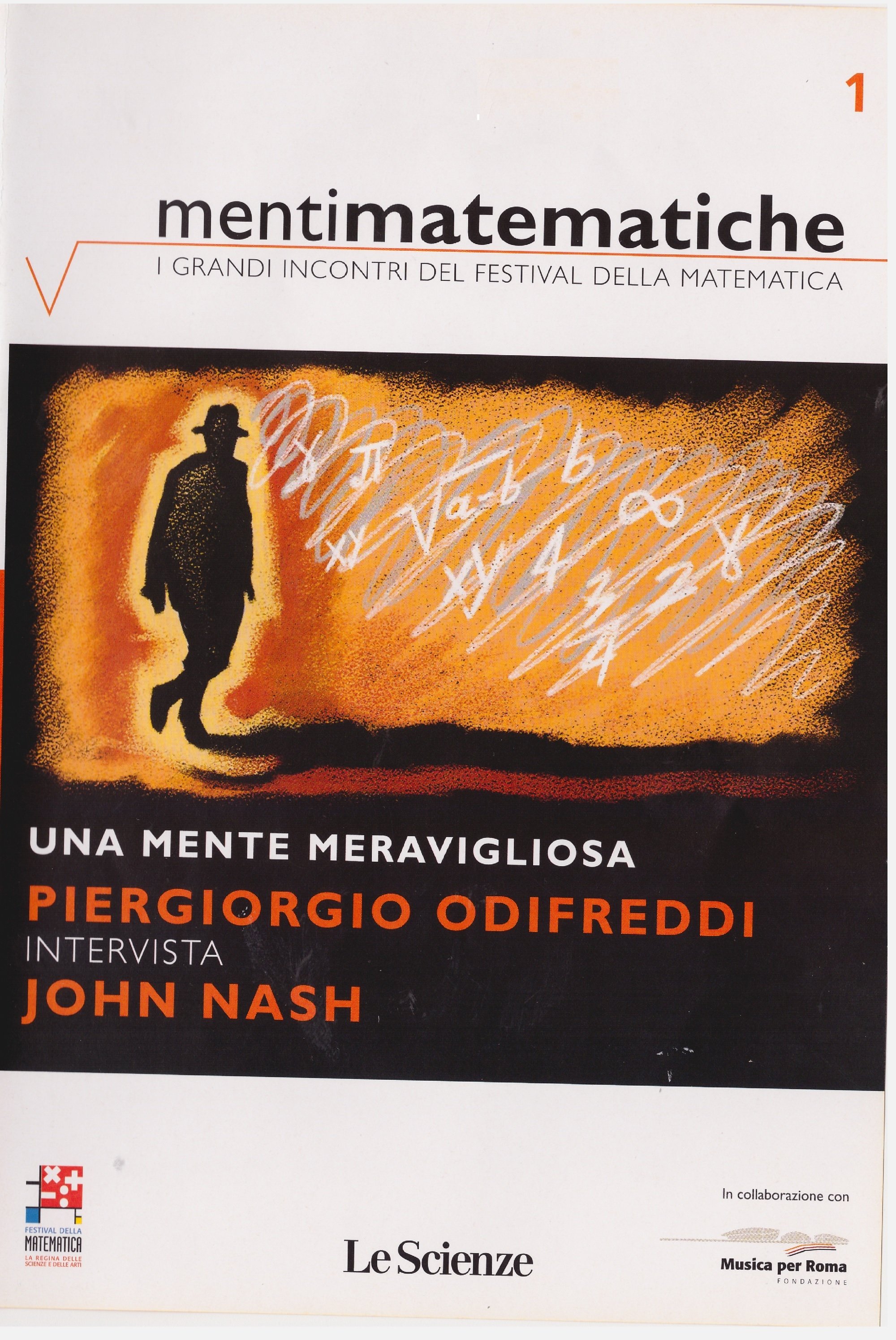 Poster de Una mente meravigliosa - Piergiorgio Odifreddi intervista John Nash (Menti Matematiche 1)