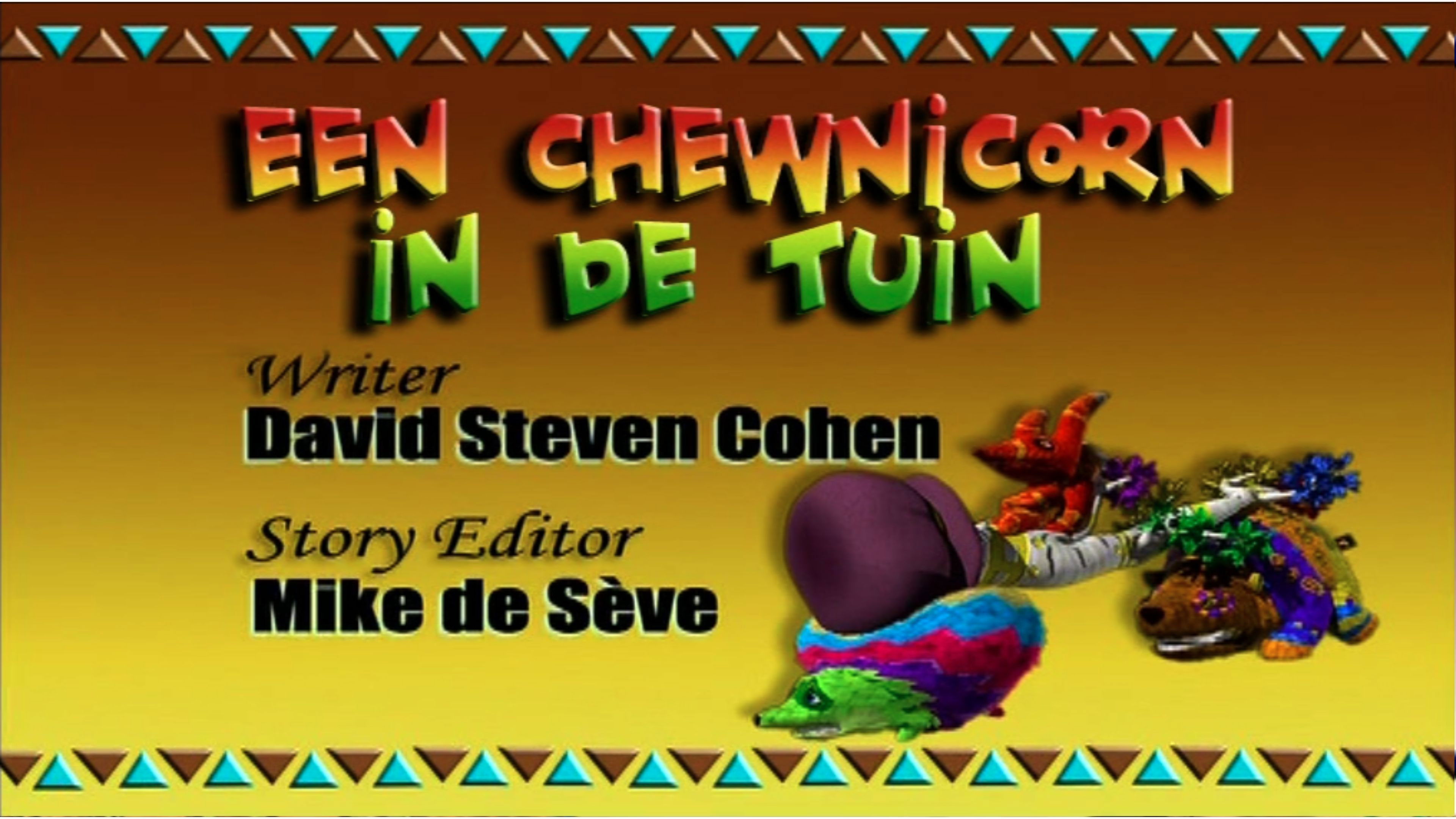 A Chewnicorn in the Garden