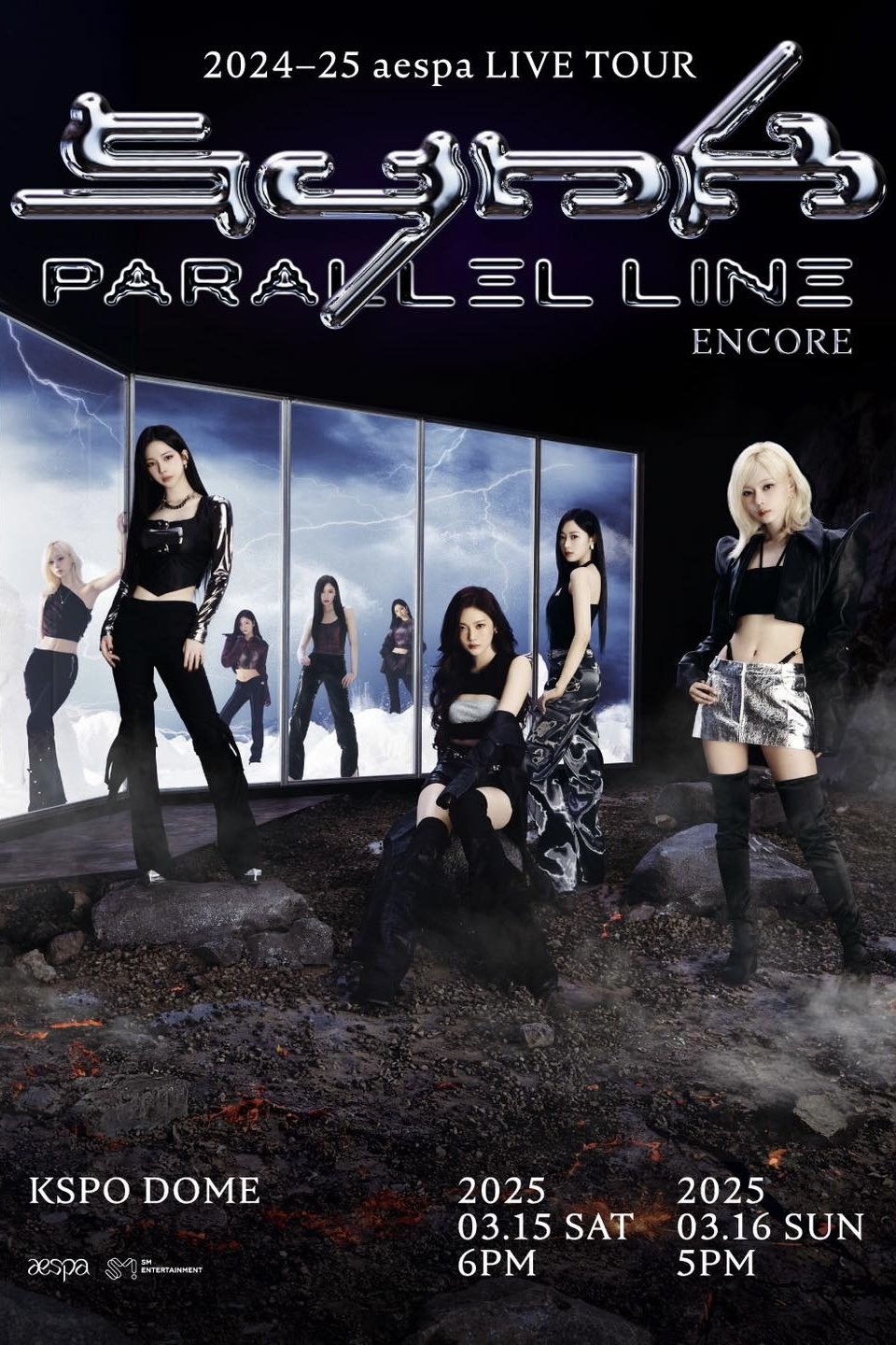Poster de 2024-25 aespa LIVE TOUR – SYNK : PARALLEL LINE – ENCORE