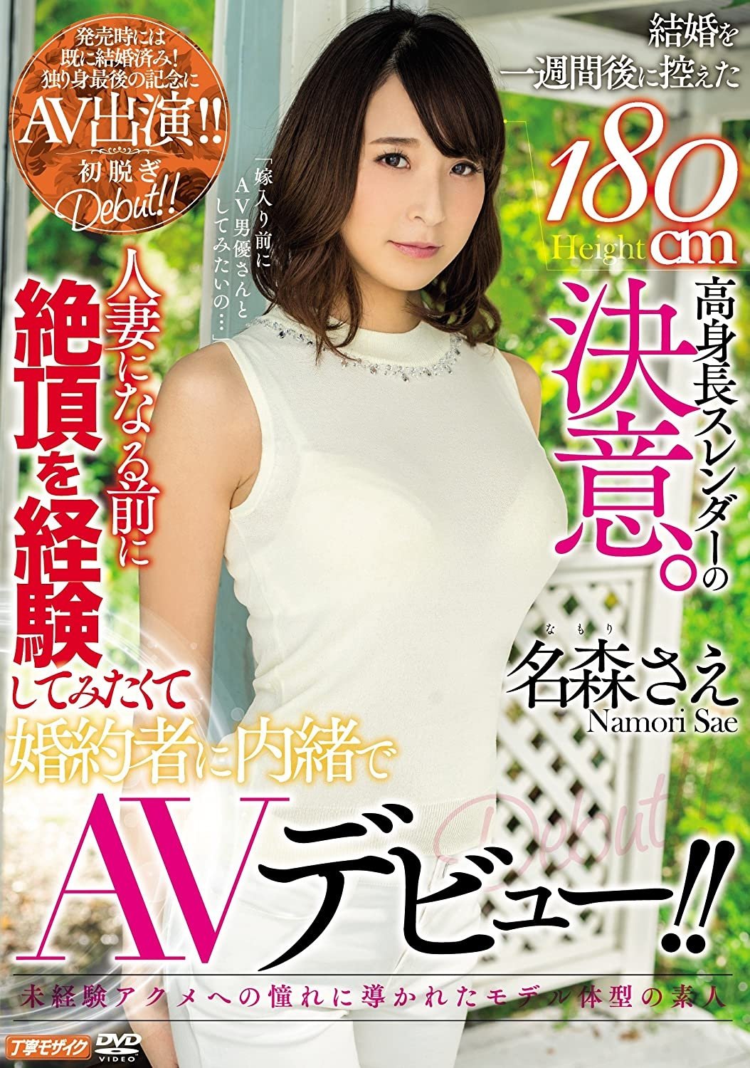 Poster de 結婚を一週間後に控えた180cm高身長スレンダーの決意。人妻になる前に絶頂を経験してみたくて婚約者に内緒でAVデビュー!! 名森さえ