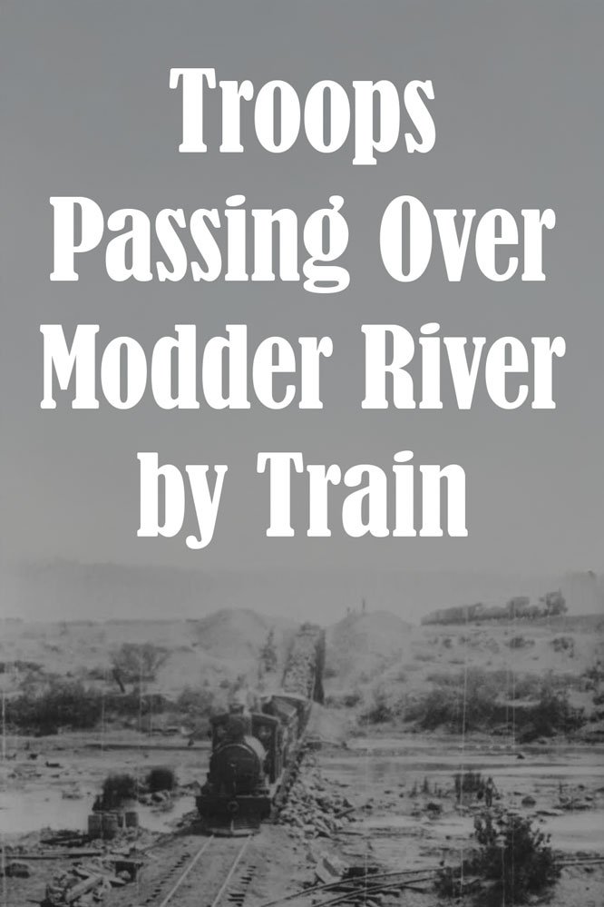 Poster de Troops Passing Over Modder River by Train