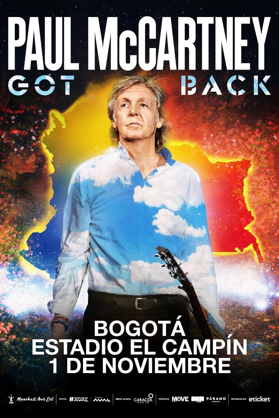 Poster de Paul McCartney: Got Back – Live in Bogotá at Estadio El Campín