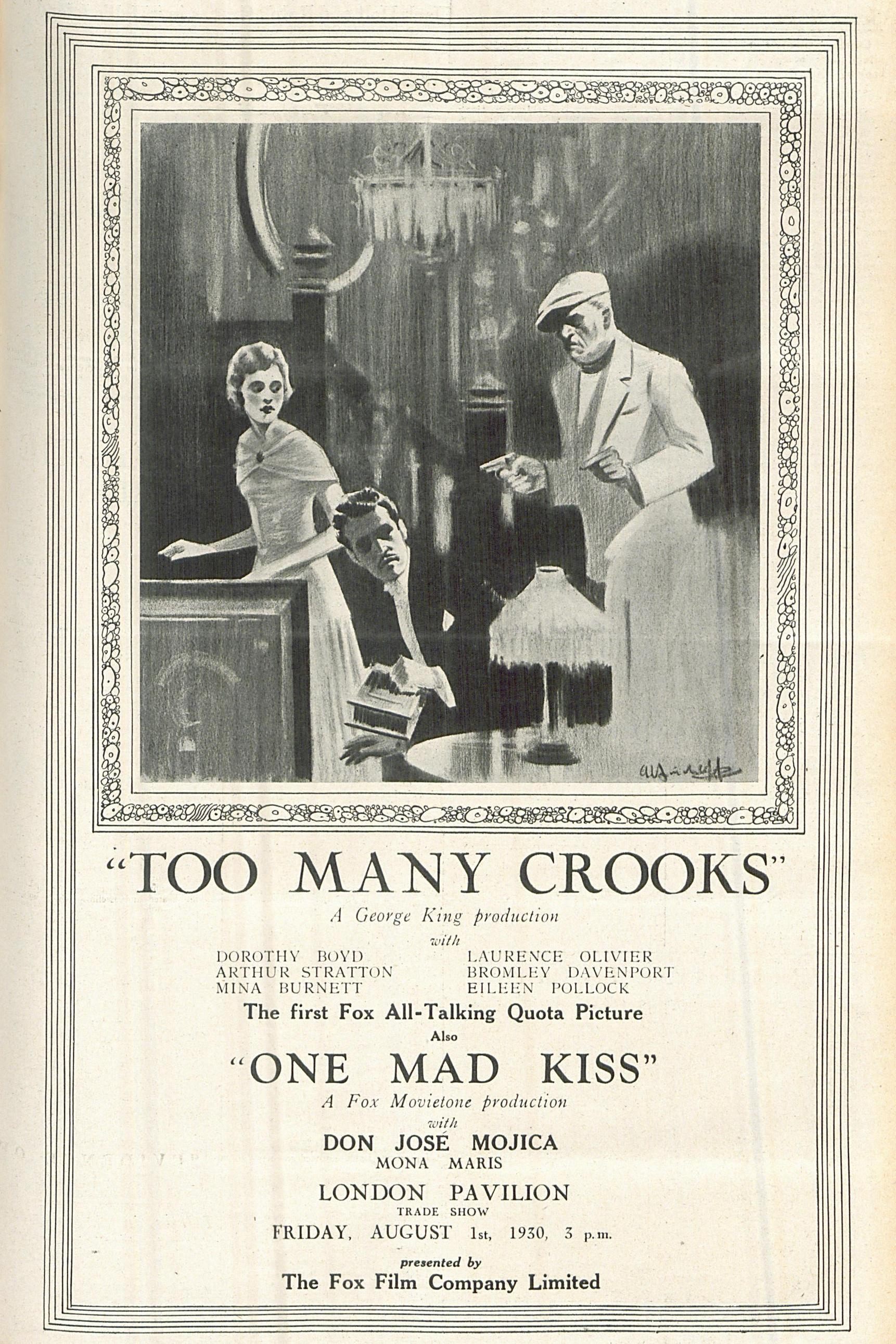 Poster de Too Many Crooks