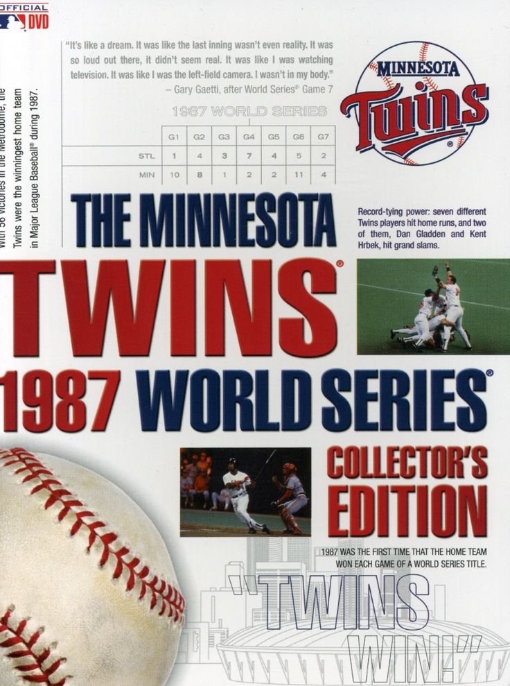 Poster de The Minnesota Twins 1987 World Series Collector's Edition