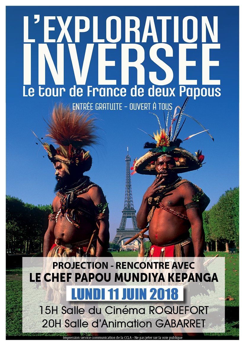 Poster de L'exploration inversée - Le Tour de France de deux Papous