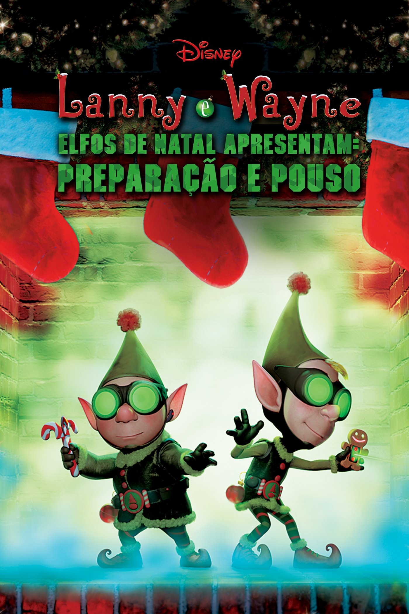 Poster de Lanny e Wayne Elfos de Natal Apresentam: Preparação e Pouso
