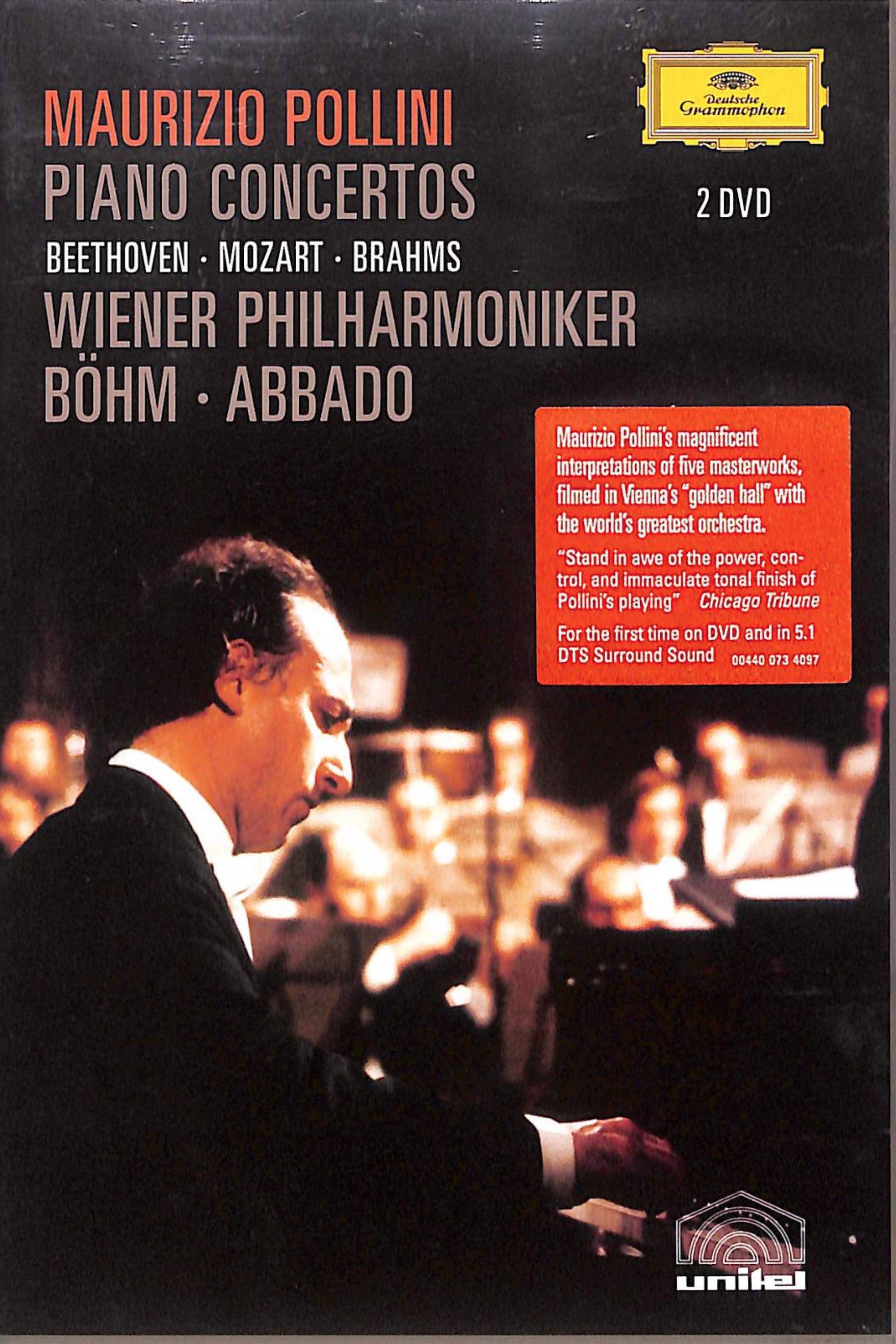 Poster de Pollini Piano Concertos Beethoven Mozart and Brahms