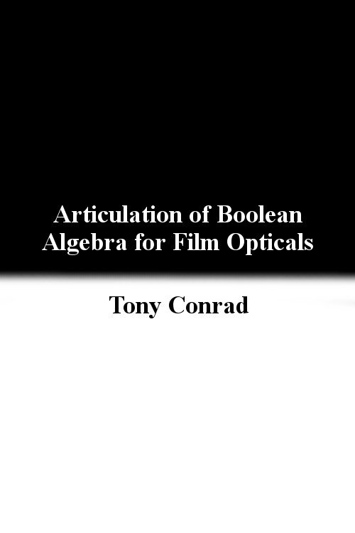 Poster de Articulation of Boolean Algebra for Film Opticals