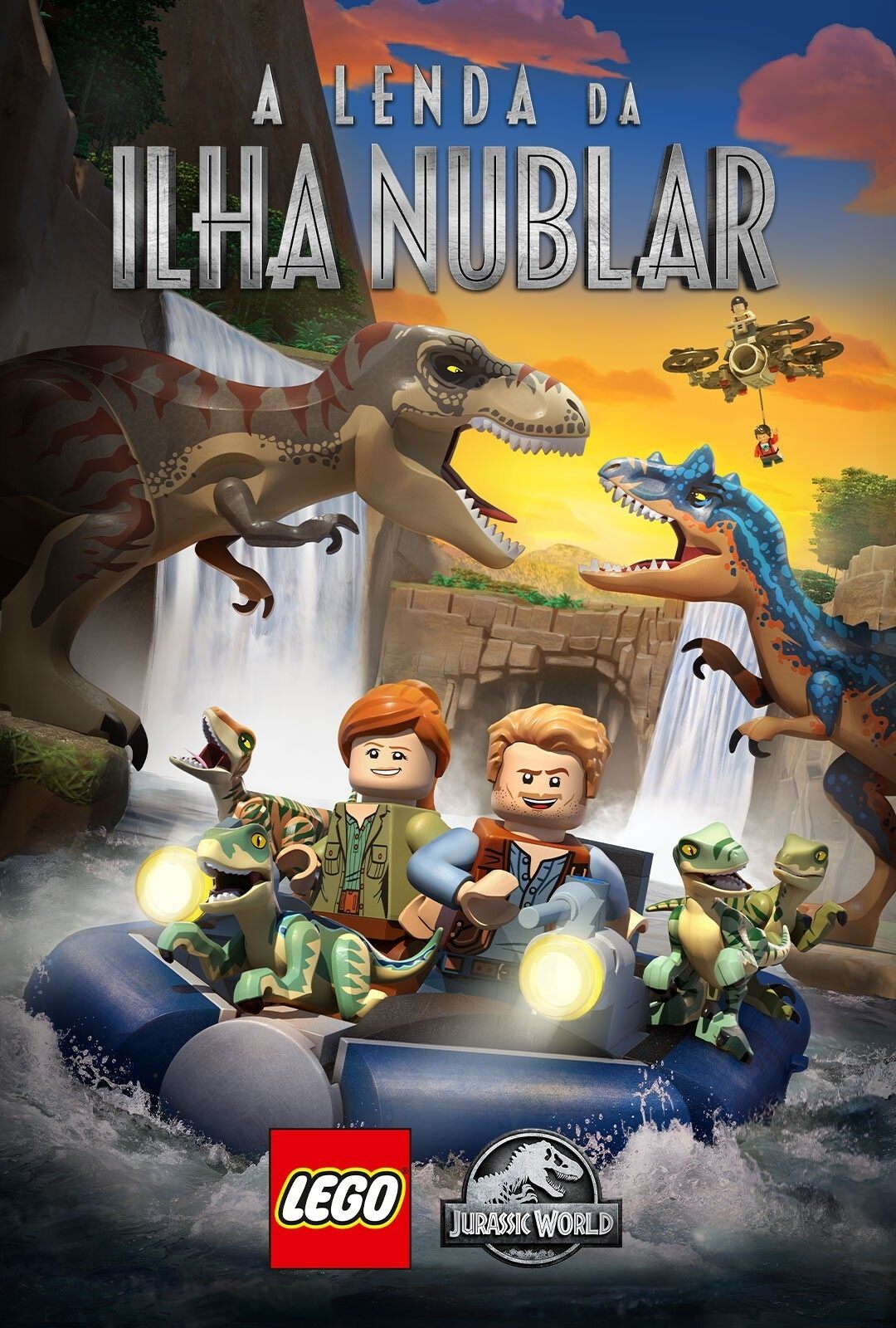 Poster de LEGO Jurassic World: A Lenda da Ilha Nublar