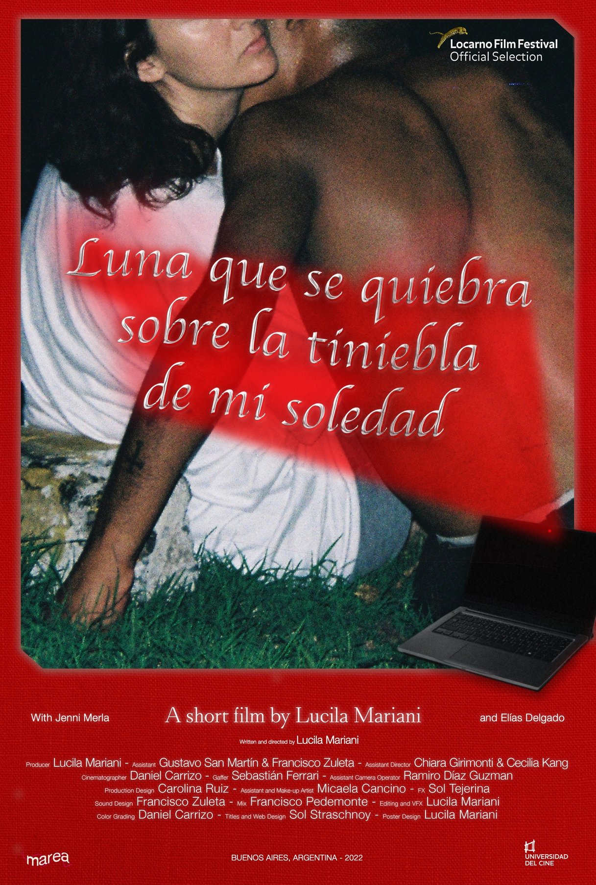 Poster de Luna que se quiebra sobre la tiniebla de mi soledad