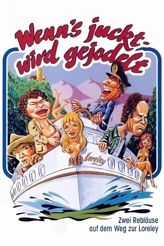 Poster de Zwei Rebläuse auf dem Weg zur Loreley