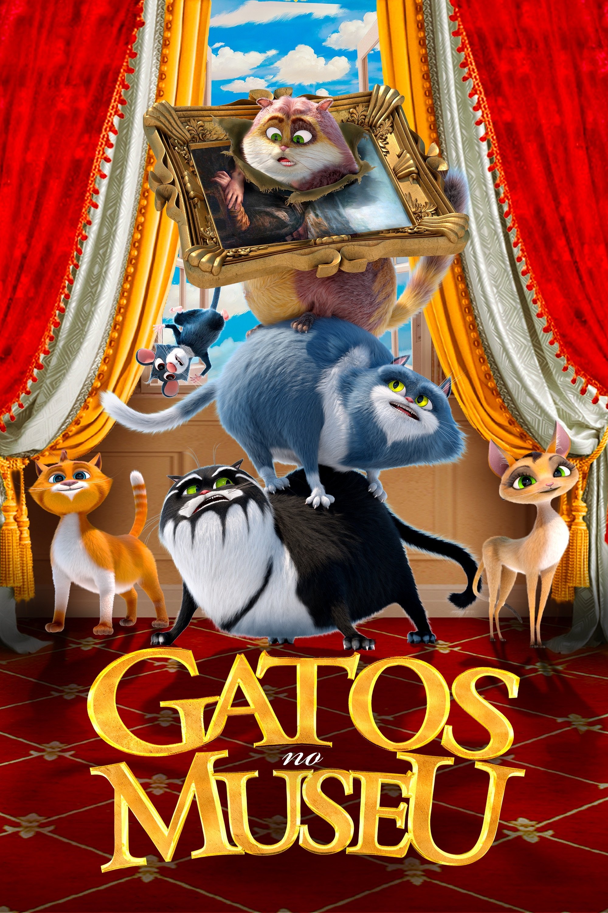 Poster de Gatos no Museu