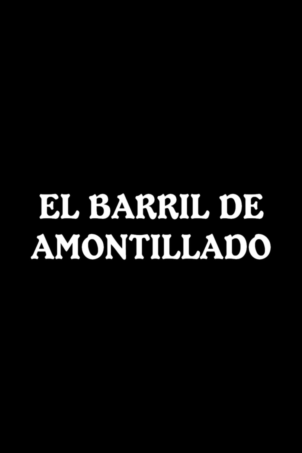 Poster de El barril de amontillado