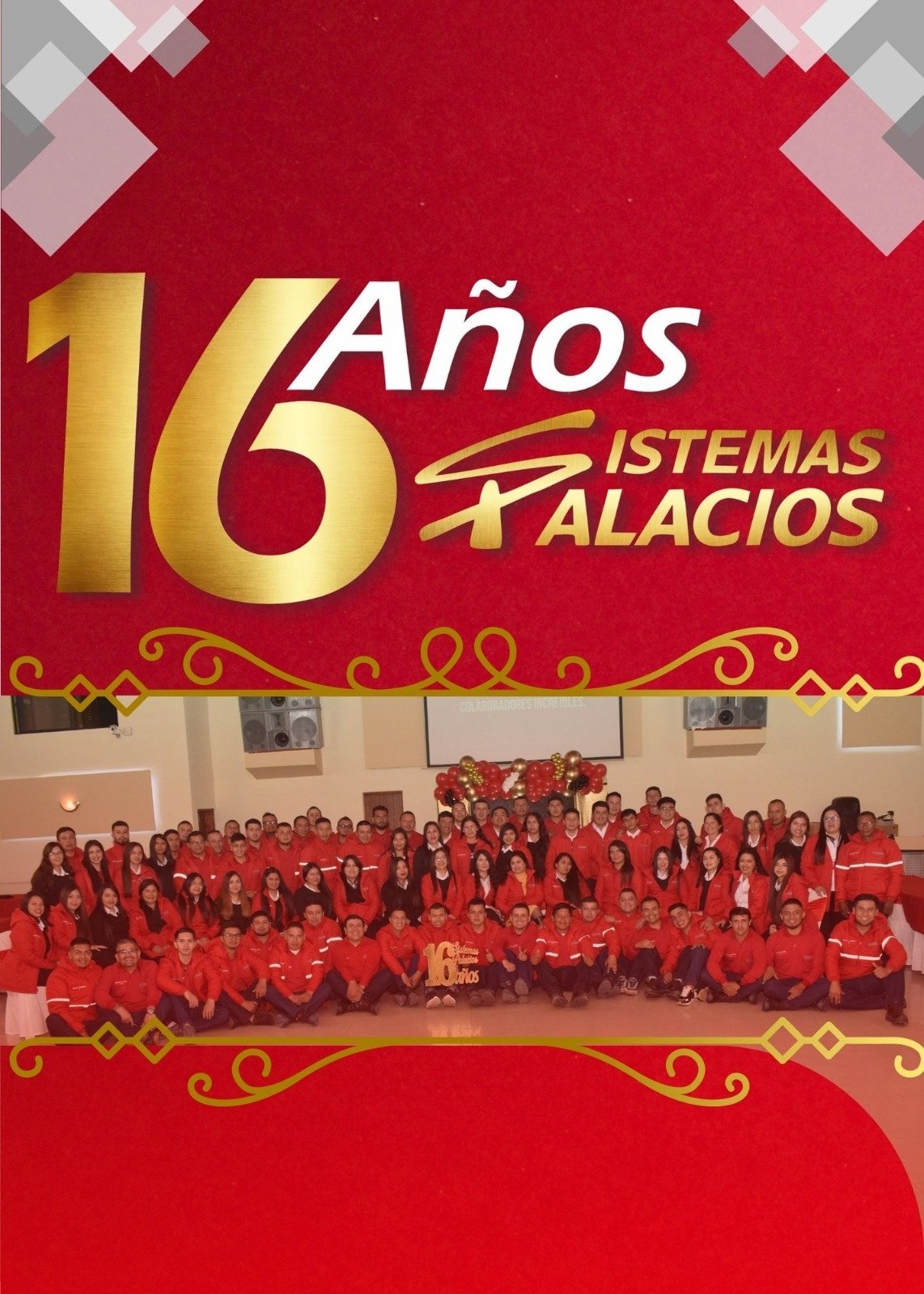 Poster de DECIMO SEXTO ANIVERSARIO SISTEMAS PALACIOS