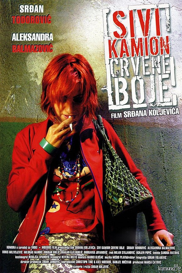 Poster de Сиви камион црвене боје