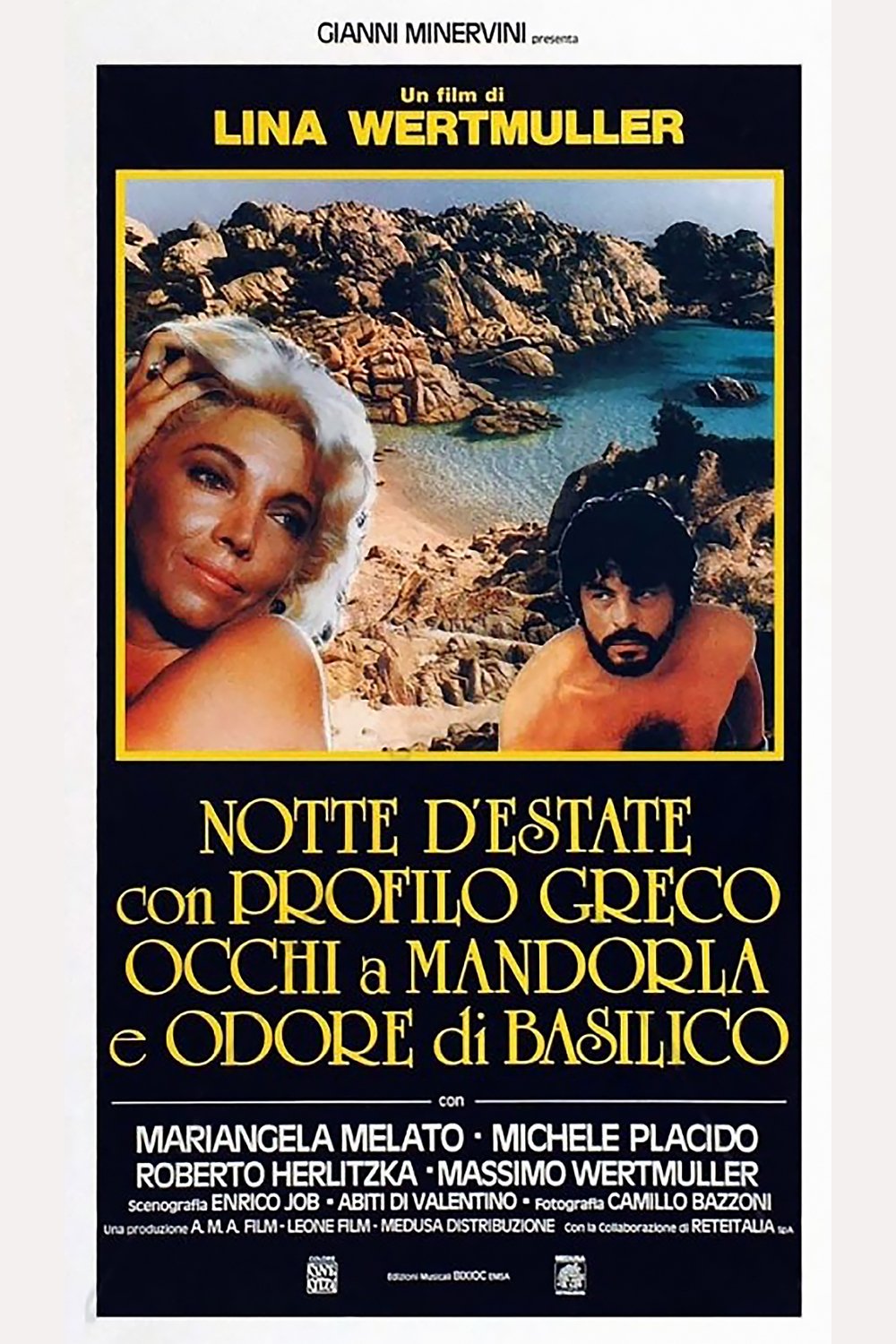 Poster de Notte d'estate con profilo greco, occhi a mandorla e odore di basilico