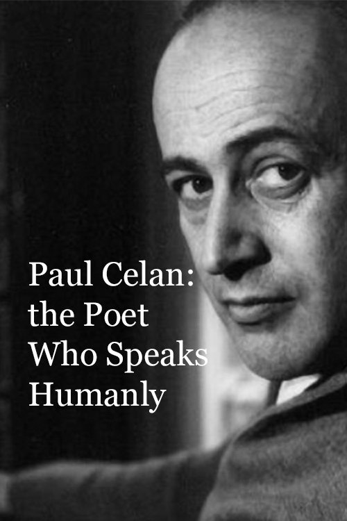 Poster de Paul Celan: Dichter Ist, Wer Menschlich Spricht