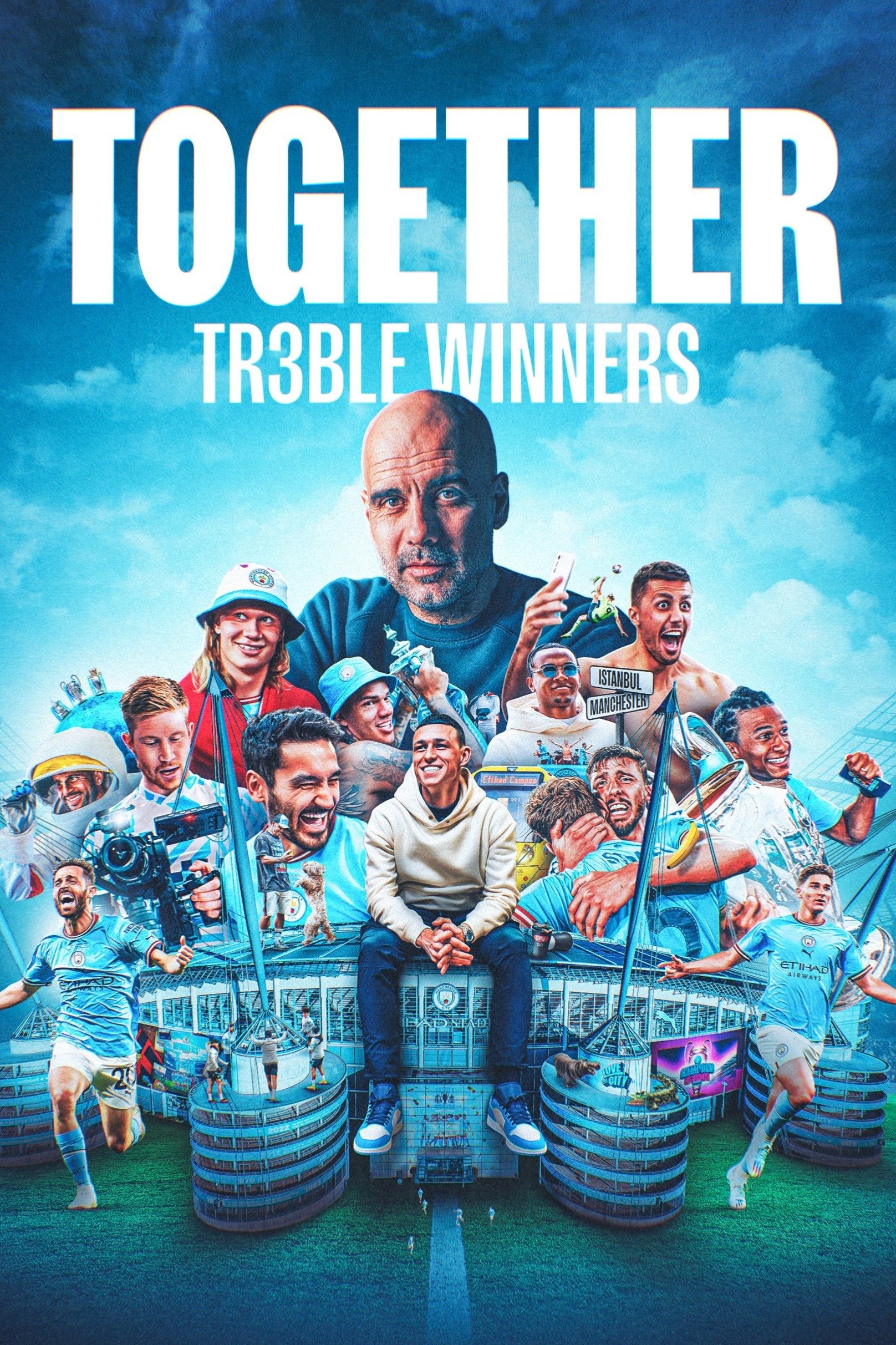 Poster de Unidos: Manchester City Tricampeão