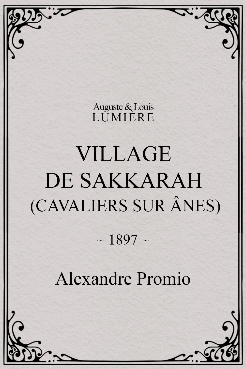 Village de Sakkarah (cavaliers sur ânes)