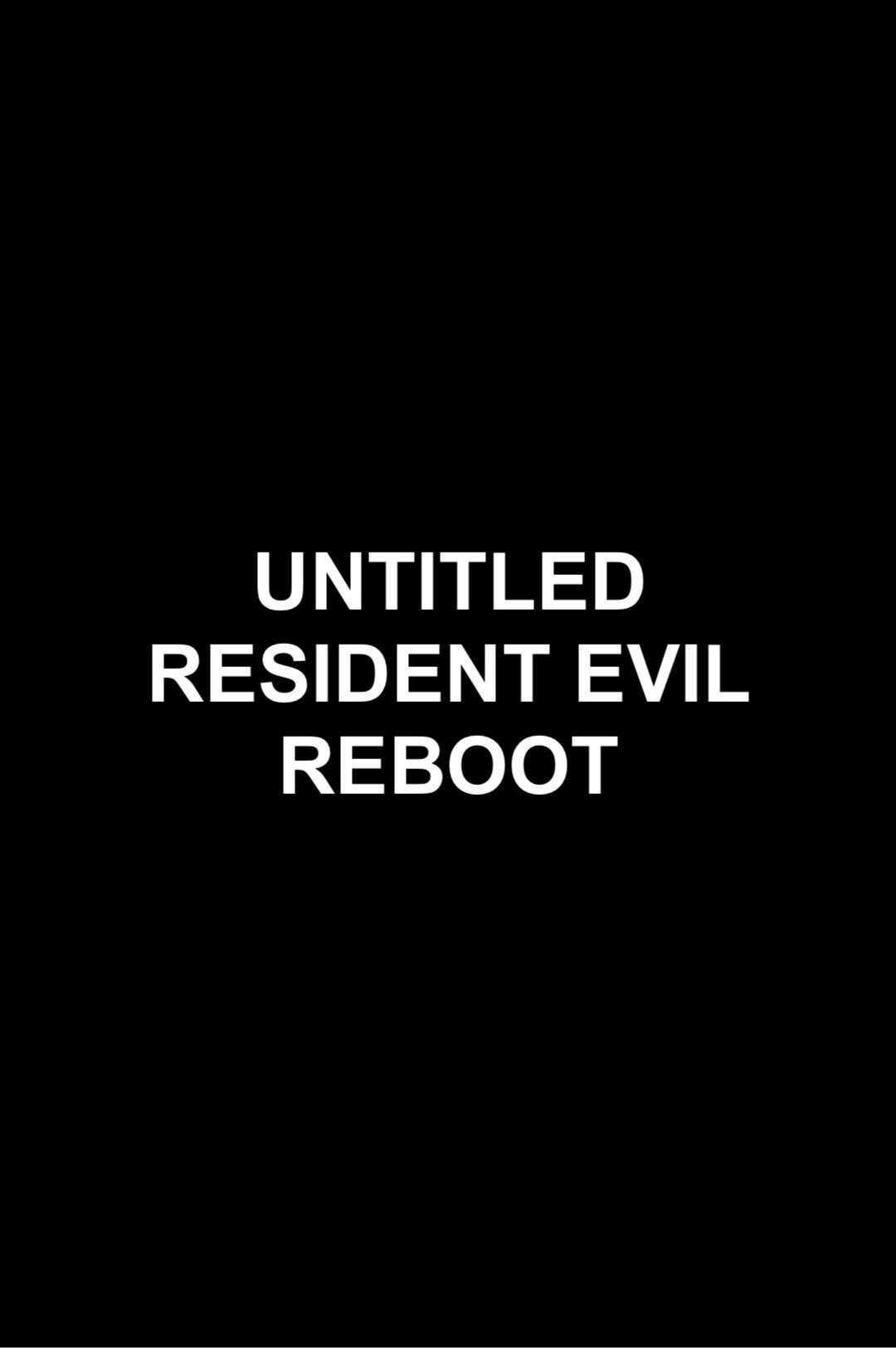 Poster de Untitled Resident Evil Reboot