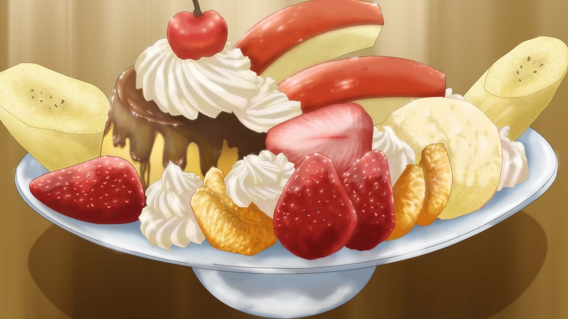 The Girl Enjoys Delicacies in Autumn