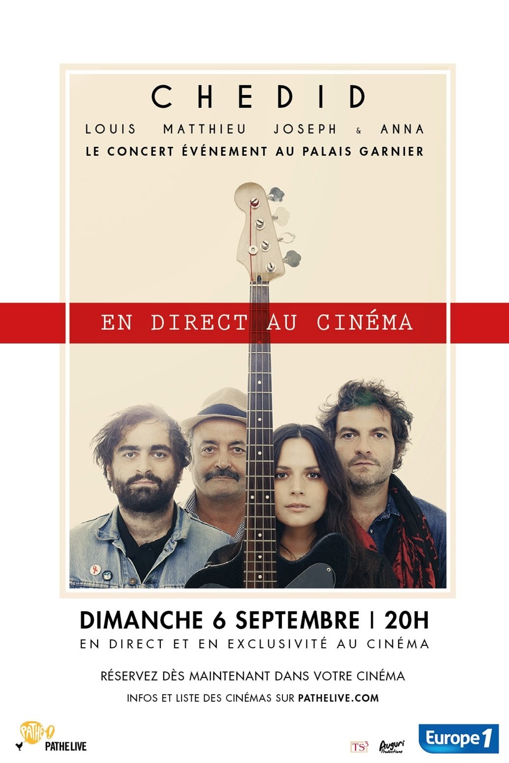 Poster de Louis Matthieu Joseph & Anna Chedid au Palais Garnier !