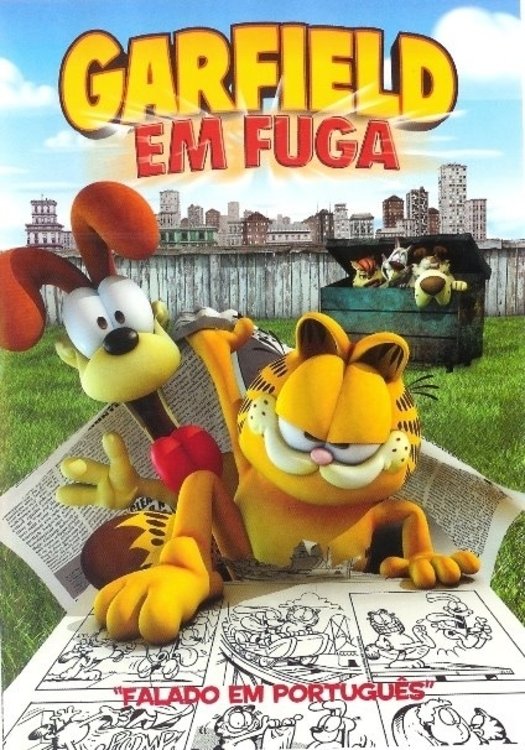 Poster de Garfield Cai Na Real