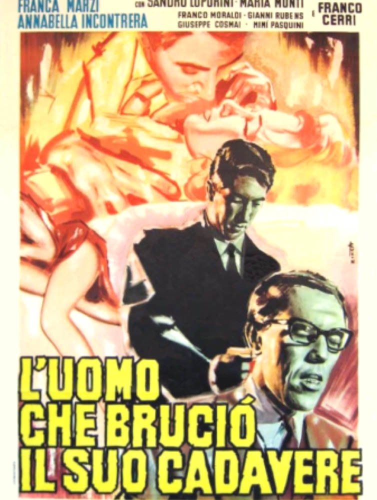 Poster de L'uomo che bruciò il suo cadavere