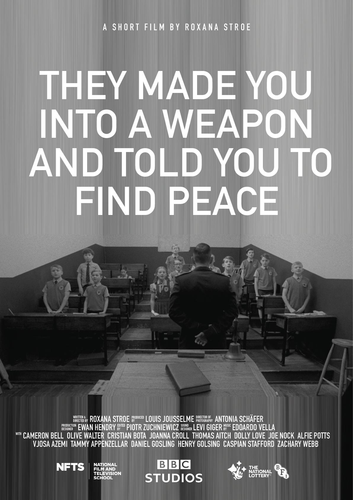 Poster de They made you into a weapon and told you to find peace