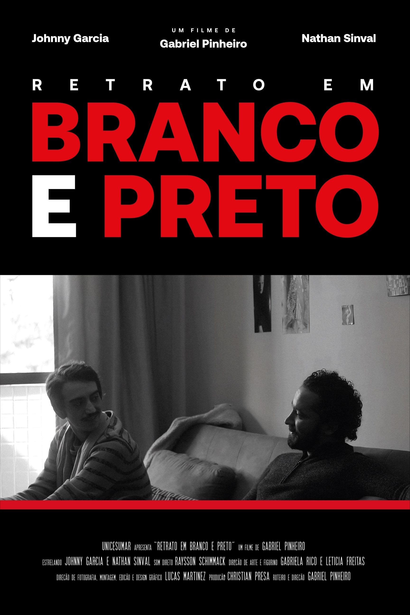 Poster de Retrato em Branco e Preto
