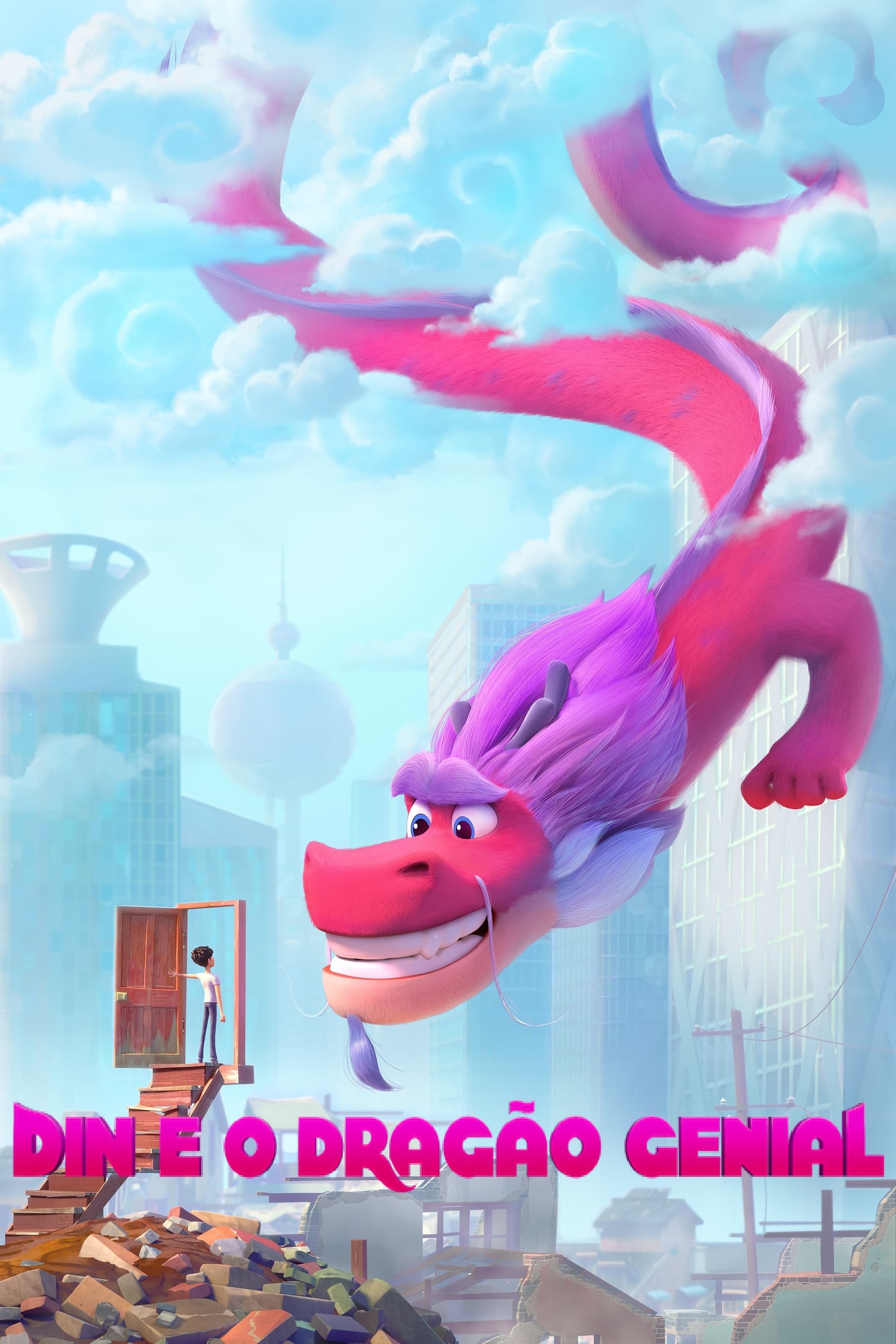 Poster de Din e o Dragão Genial