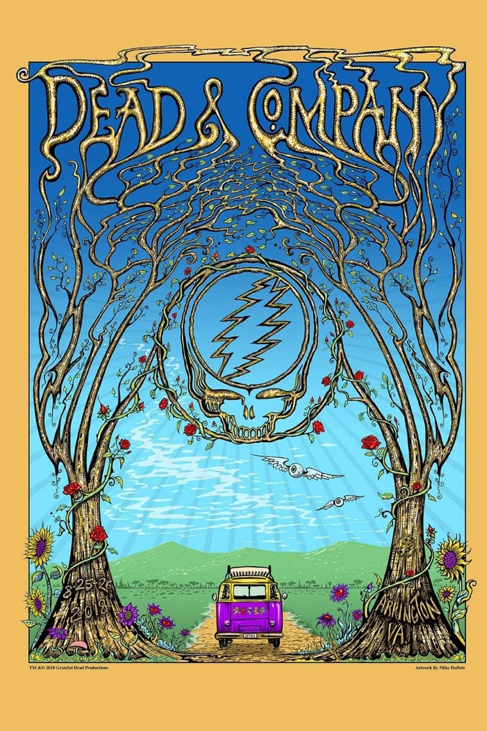Poster de Dead & Company: 2018-08-25 LOCKN' Music Festival, Arrington, VA